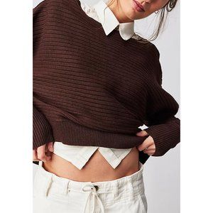 FREE PEOPLE Sublime Pullover / Chocolate Lava
